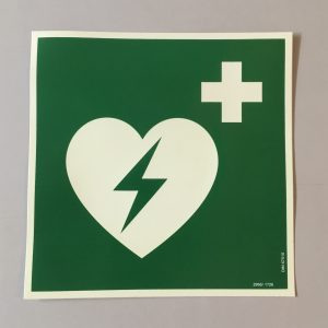 Schild AED